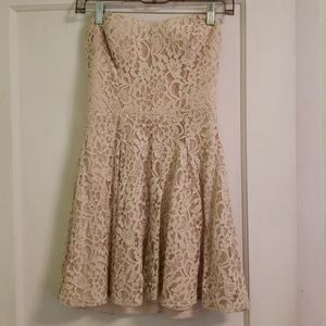 Strapless Lace Dress